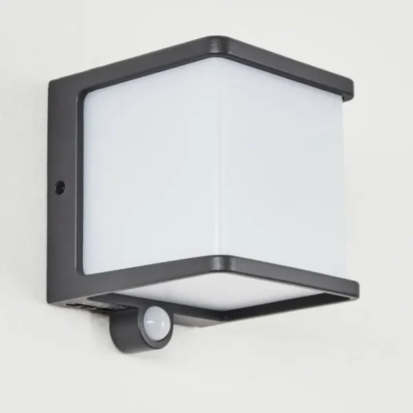 hofstein Lampe solaires Burseryd LED Anthracite, 1 lumière, Détecteur de mouvement* Lampes Modernes