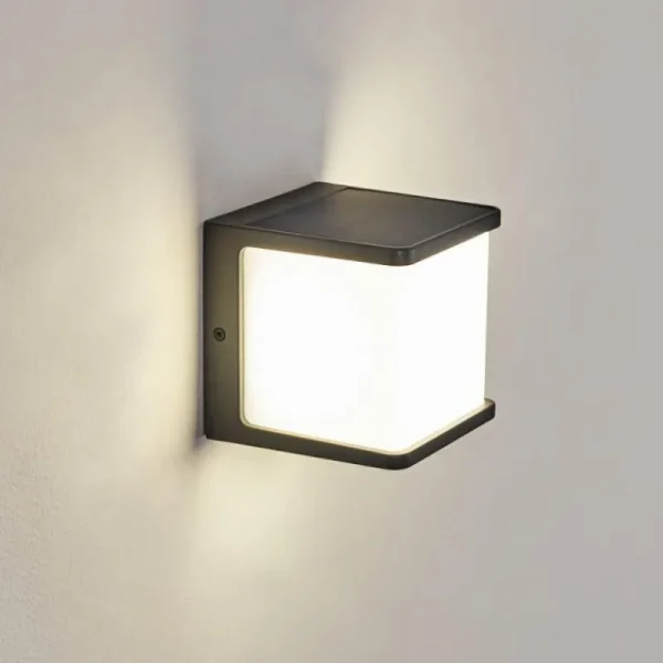 hofstein Lampe solaires Burseryd LED Anthracite, 1 lumière, Détecteur de mouvement* Lampes Modernes