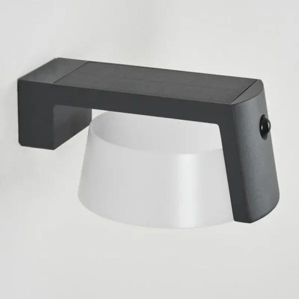 hofstein Lampe solaires Lafite LED Anthracite, 1 lumière, Détecteur de mouvement* Lampes Modernes