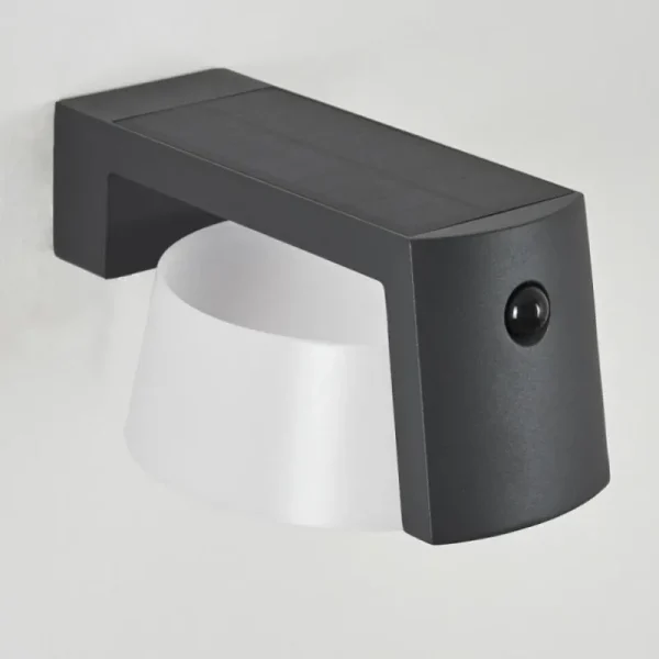 hofstein Lampe solaires Lafite LED Anthracite, 1 lumière, Détecteur de mouvement* Lampes Modernes
