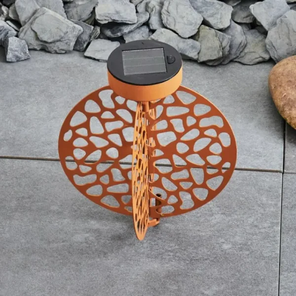 hofstein Lampe solaires Mesan LED Orange, Rouille, Noir, 1 lumière* Lampes Modernes