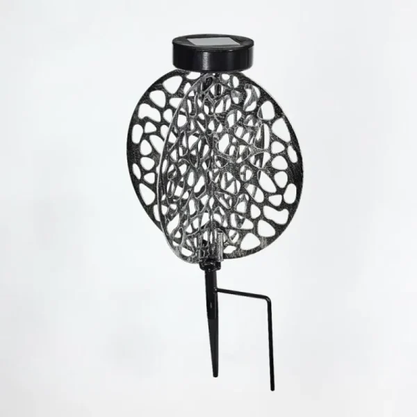 hofstein Lampe solaires Mesan LED Noir, Argenté, 1 lumière* Lampes Modernes
