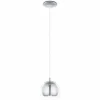 Luminaires Eglo Lampe suspendue Eglo ROCAMAR Chrome, 1 lumière* Lampes En Verre