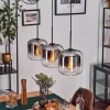hofstein Lauden Suspension Chrome, Clair, 3 lumières* Lampes En Verre
