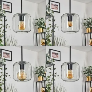 hofstein Lauden Suspension Clair, 4 lumières* Lampes En Verre