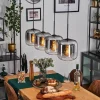 hofstein Lauden Suspension Clair, Fumé, 4 lumières* Lampes Modernes