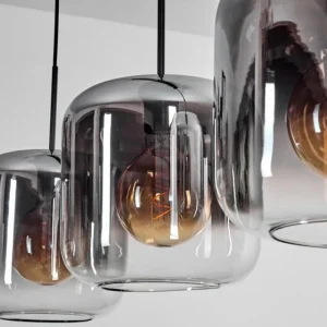 hofstein Lauden Suspension Clair, Fumé, 4 lumières* Lampes Modernes