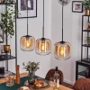 hofstein Lauden Suspension Noir, 3 lumières* Lampes En Verre