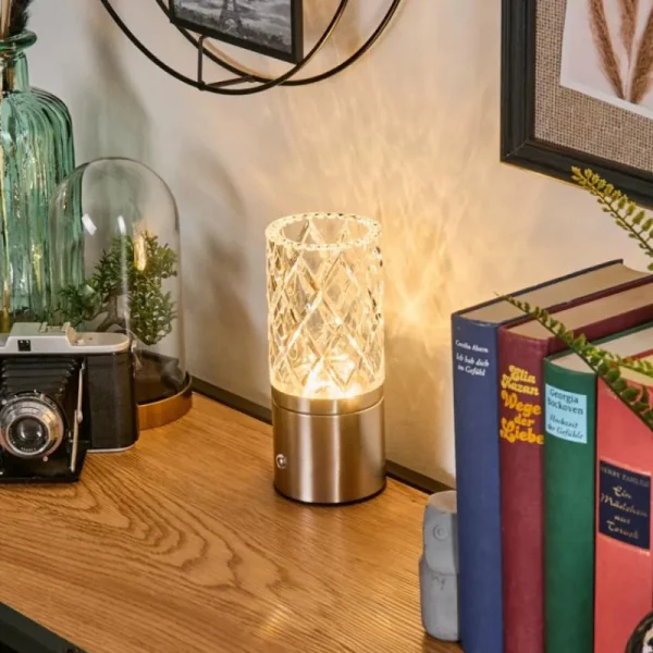 hofstein Lauter Lampe à poser LED Nickel mat, 1 lumière* Lampes Modernes