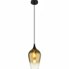 Luminaires Globo Lighting Lavus Suspension Noir, 1 lumière* Lampes En Verre