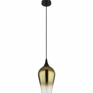 Luminaires Globo Lighting Lavus Suspension Noir, 1 lumière* Lampes En Verre