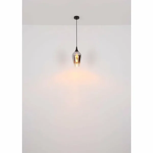 Luminaires Globo Lighting Lavus Suspension Noir, 1 lumière* Lampes En Verre