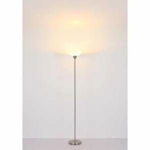 Luminaires Globo Lighting Lima Lampadaire Nickel mat, 1 lumière* Lampes En Verre