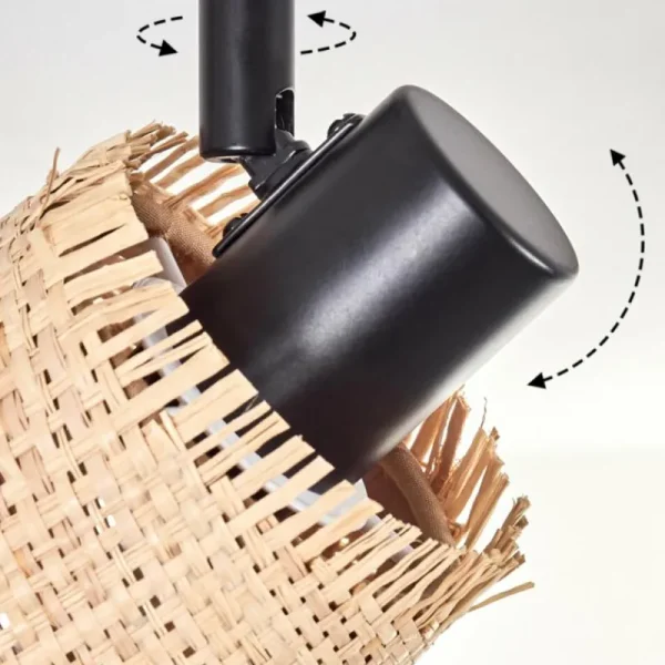 hofstein Lindberg Plafonnier Noir, 4 lumières* Lampes Modernes