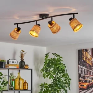hofstein Lindberg Plafonnier Noir, 4 lumières* Lampes Modernes