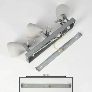 hofstein Lomma Plafonnier Acier brossé, 3 lumières* Lampes Modernes