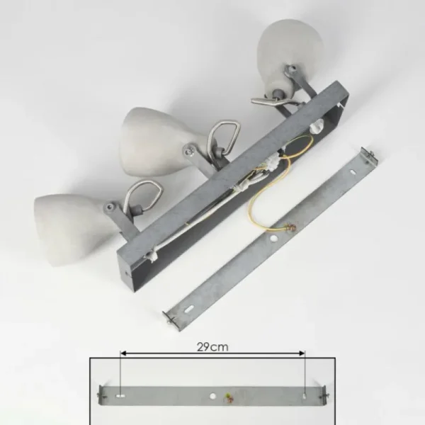 hofstein Lomma Plafonnier Acier brossé, 3 lumières* Lampes Modernes