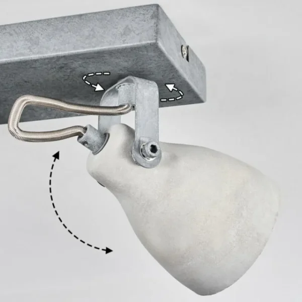 hofstein Lomma Plafonnier Acier brossé, 3 lumières* Lampes Modernes