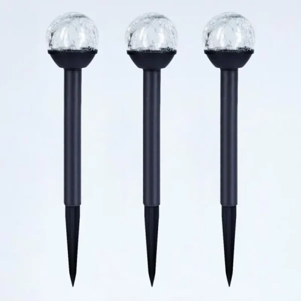 hofstein Lot de 3 lampes solaires Colognole LED Noir, 1 lumière* Lampes Modernes