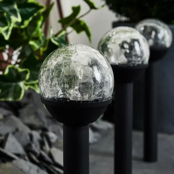 hofstein Lot de 3 lampes solaires Colognole LED Noir, 1 lumière* Lampes Modernes