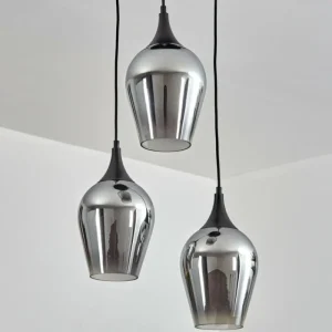 hofstein Lutarp Suspension, Suspension Noir, 3 lumières* Lampes Modernes