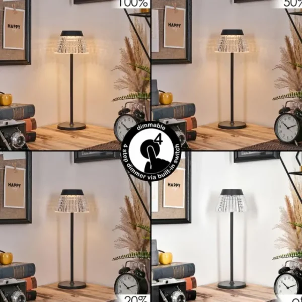 hofstein Macos Lampe de bureau, Lampe à poser, Liseuse LED Anthracite, 1 lumière* Lampes Modernes