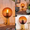 hofstein Maiorca Lampe à poser Orange, Noir, 1 lumière* Lampes En Verre