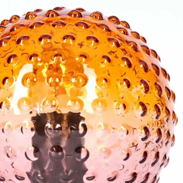 hofstein Maiorca Lampe à poser Orange, Noir, 1 lumière* Lampes En Verre