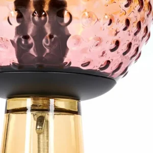 hofstein Maiorca Lampe à poser Orange, Noir, 1 lumière* Lampes En Verre