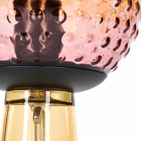 hofstein Maiorca Lampe à poser Orange, Noir, 1 lumière* Lampes En Verre