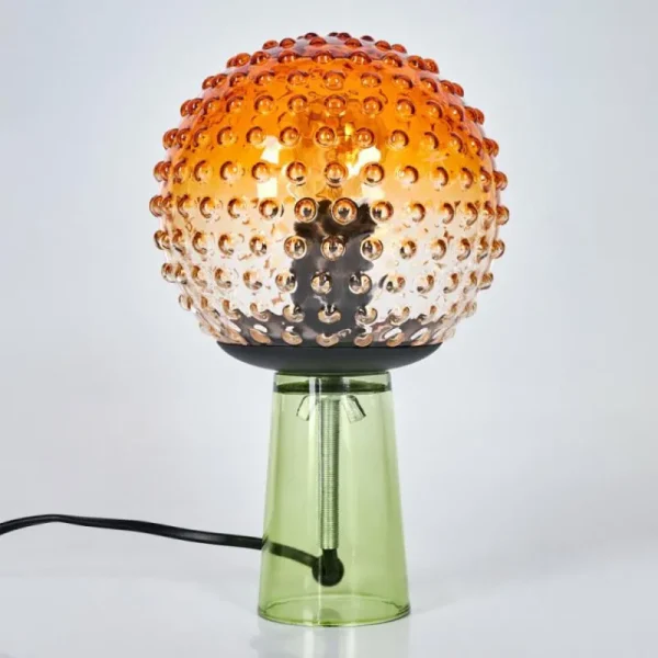 hofstein Maiorca Lampe à poser Vert, Noir, 1 lumière* Lampes En Verre