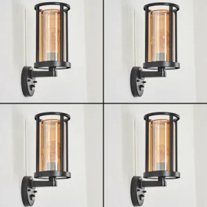 hofstein Martinha Lampe murale d´extérieur Noir, 1 lumière, Détecteur de mouvement* Lampes Modernes