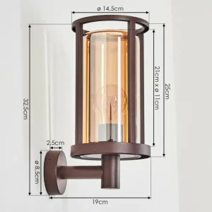 hofstein Martinha Lampe murale d´extérieur Rouille, 1 lumière* Lampes Modernes