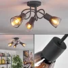 hofstein Medelim Plafonnier Clair, Fumé, 3 lumières* Lampes Modernes
