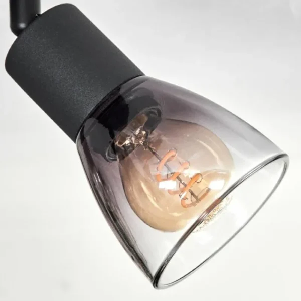 hofstein Medelim Plafonnier Clair, Fumé, 3 lumières* Lampes Modernes