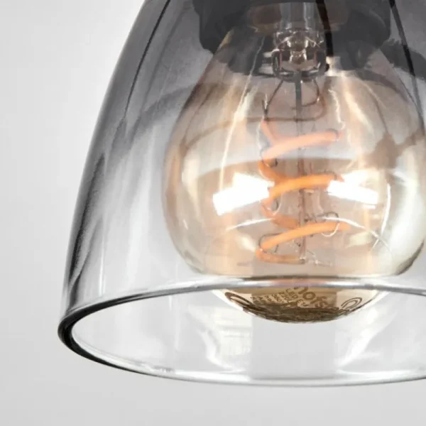 hofstein Medelim Plafonnier Clair, Fumé, 5 lumières* Lampes Modernes