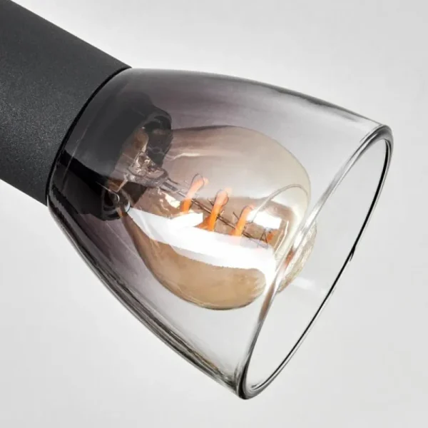 hofstein Medelim Plafonnier Clair, Fumé, 3 lumières* Lampes Modernes