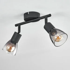 hofstein Medelim Plafonnier Noir, 2 lumières* Lampes Modernes