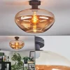 hofstein Mertola Plafonnier Ambre, 1 lumière* Lampes En Verre