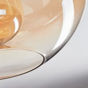hofstein Mertola Plafonnier Ambre, Clair, 1 lumière* Lampes En Verre