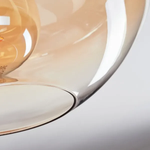 hofstein Mertola Plafonnier Ambre, Clair, 1 lumière* Lampes En Verre