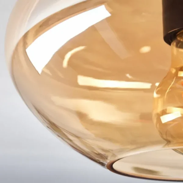 hofstein Mertola Plafonnier Ambre, 1 lumière* Lampes En Verre