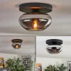 hofstein Mertola Plafonnier, Boule lumineuse Fumé, 1 lumière* Lampes Modernes