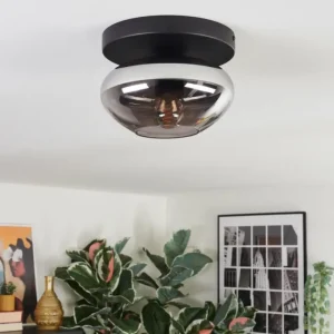 hofstein Mertola Plafonnier, Boule lumineuse Fumé, 1 lumière* Lampes Modernes