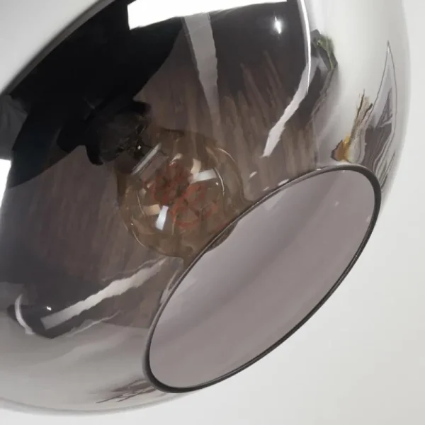 hofstein Mertola Plafonnier, Boule lumineuse Fumé, 1 lumière* Lampes Modernes