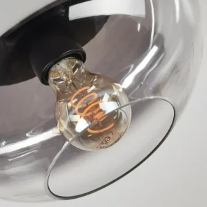 hofstein Mertola Plafonnier, Boule lumineuse Clair, Fumé, 1 lumière* Lampes Modernes