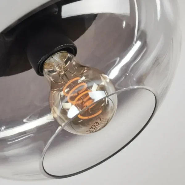 hofstein Mertola Plafonnier, Boule lumineuse Clair, Fumé, 1 lumière* Lampes Modernes