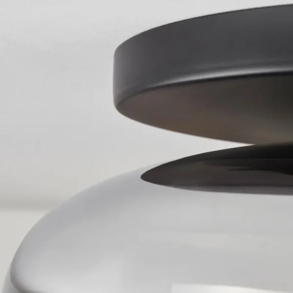 hofstein Mertola Plafonnier, Boule lumineuse Clair, Fumé, 1 lumière* Lampes Modernes