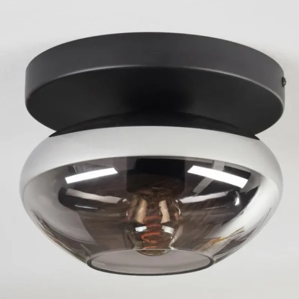 hofstein Mertola Plafonnier, Boule lumineuse Fumé, 1 lumière* Lampes Modernes