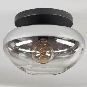 hofstein Mertola Plafonnier, Boule lumineuse Clair, Fumé, 1 lumière* Lampes Modernes